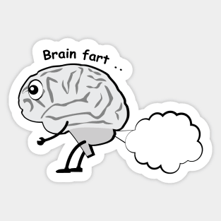 Brain Fart - Funny Character Sticker